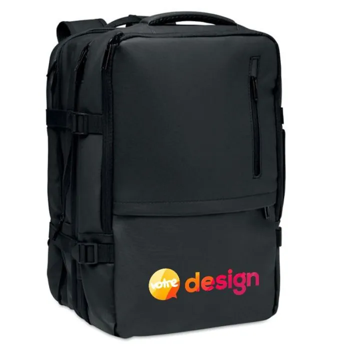 Sac à dos extensible 20L en RPET 600D avec compartiment ordinateur 15 pouces-XJUST
