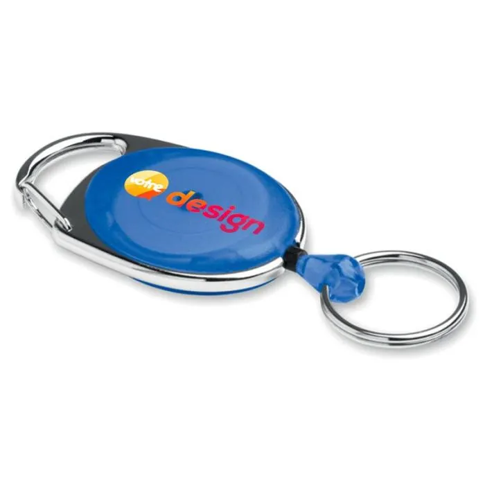 Porte-badge rétractableavec mousqueton et stopper en silicone-ARRONSA