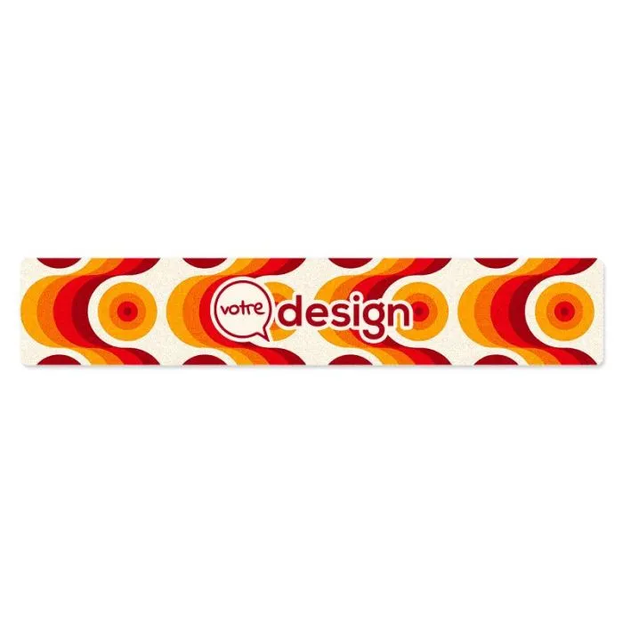 Repose-pied protège matelas publicitaire en néoprène antidérapant 240x44cm
