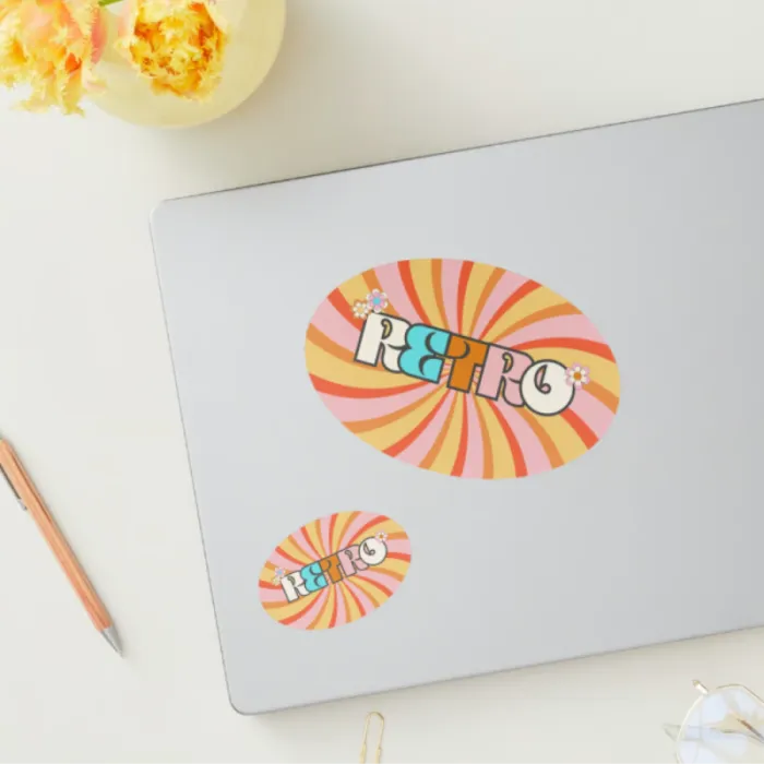 Gepersonaliseerde ovale sticker