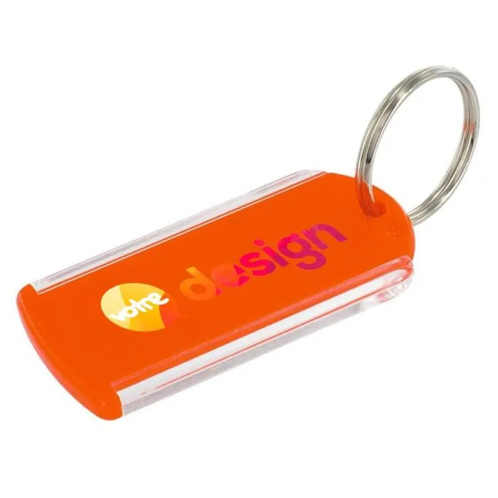Porte-clés porte étiquette publicitaire