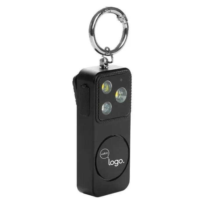 Alarme personnelle publicitaire rechargeable USB-C 150 dB - GuardBuddy RCS