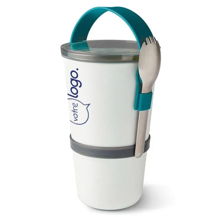 Boîte à lunch originale personnalisée avec pots étanches et sangle silicone