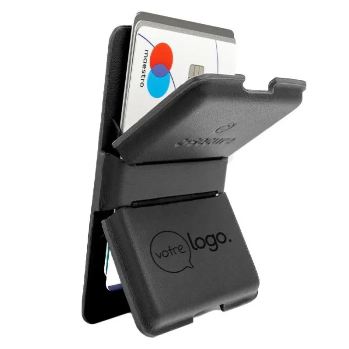Portefeuille de téléphone anti-RFID avec support personnalisable - MagSafe C-Secure