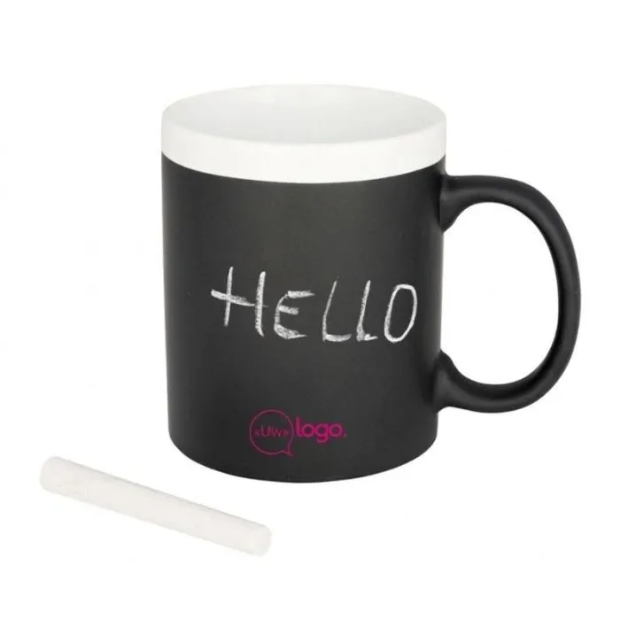 Gepersonaliseerde schrijfbeker 330 ml - Chalk