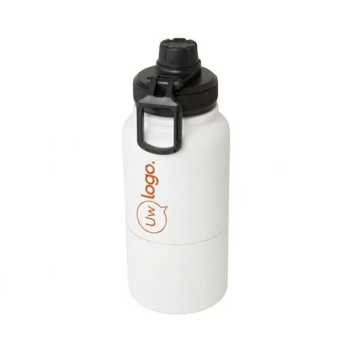 Promotionele sportfles van 840 ml met isolatie, van roestvrij staal - Dupeca