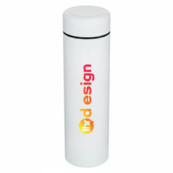 Personalisierbare isothermische Trinkflasche aus Edelstahl mit Teefilter 450ml- Taylor