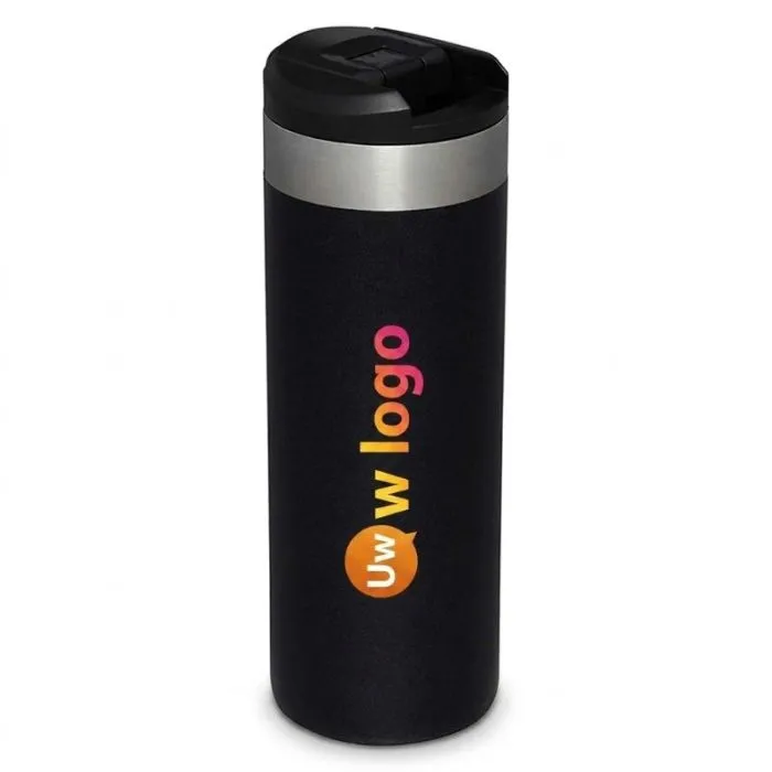 Gepersonaliseerde reisbeker van 470 ml, dubbelwandig roestvrij staal – AeroLight