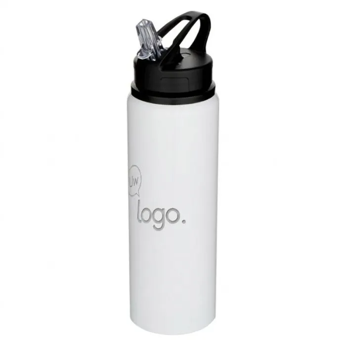 Gepersonaliseerde Fitz-fles van gerecycled roestvrij staal, 800 ml, met schroefdop