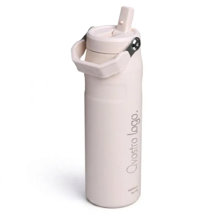 Borraccia personalizzata IceFlow da 700 ml AeroLight in acciaio inossidabile con cannuccia integrata