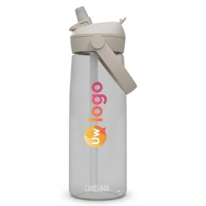 Gepersonaliseerde Camelbak Tritan Renew-fles van 750 ml met rietje en handvat