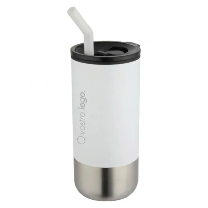Bicchiere termico 480 ml personalizzabile in acciaio riciclato RCS - Grayson