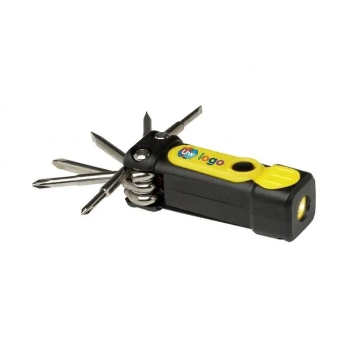 Gepersonaliseerde 8-in-1-schroevendraaierset met zaklamp - OCTO