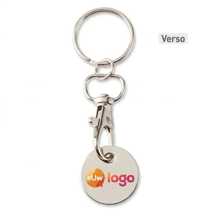 Sleutelhanger met gepersonaliseerde winkelwagenmunt - Rory