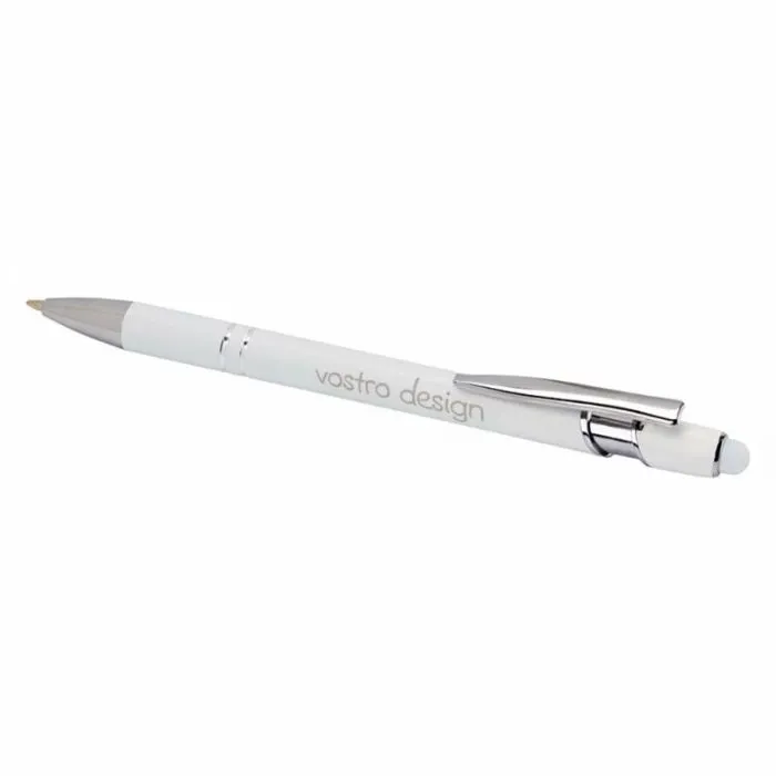 Penna personalizzata in alluminio riciclato con stilo - Kish