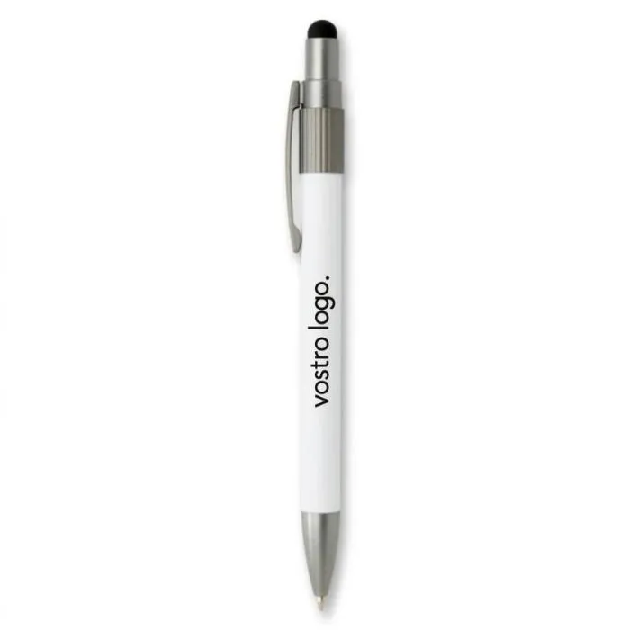 Penna a sfera riciclata RCS con stilo e hand spinner personalizzabile – Rill