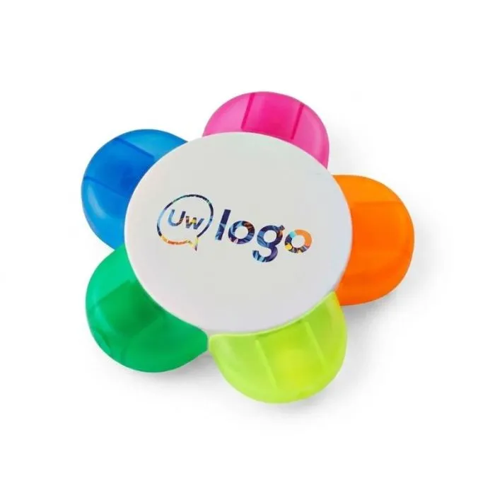 Meerkleurige reclame-markeerstift - Flower