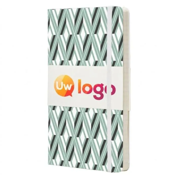 Gepersonaliseerd Moleskine Classic A5-notitieboekje met harde kaft, 240 pagina’s, ivoorkleurig