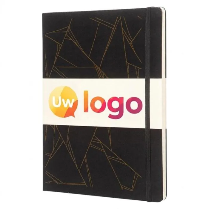 Gepersonaliseerd Moleskine Classic XL-notitieboekje met harde kaft, 192 pagina’s, ivoorkleurig