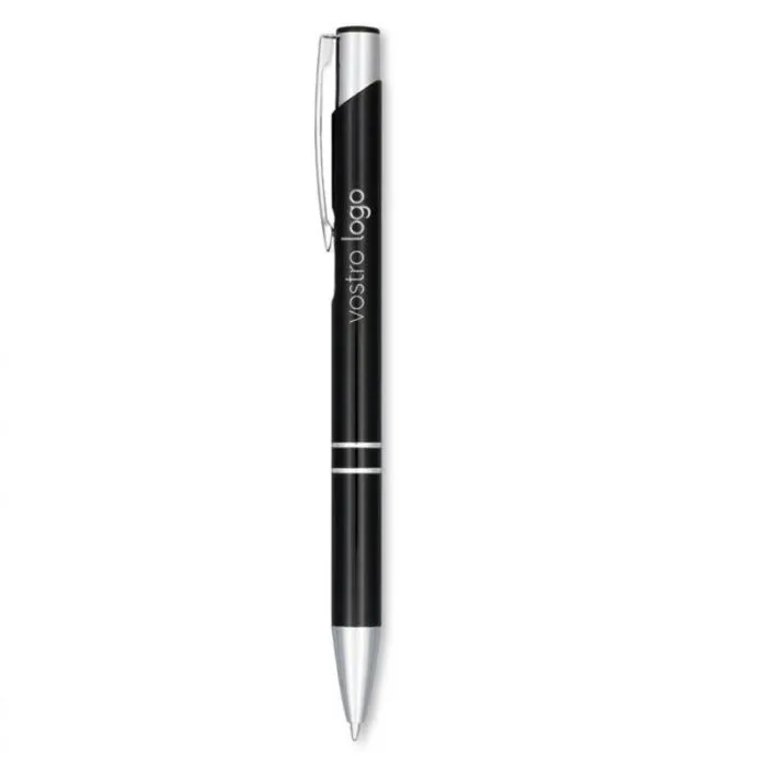 Penna a sfera promozionale in alluminio anodizzato  - Moneta