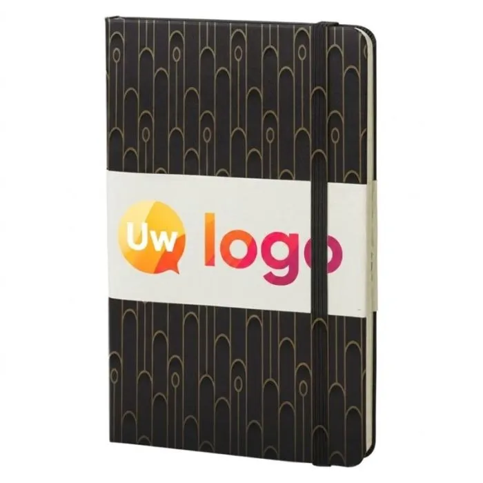 Gepersonaliseerd Moleskine Classic-notitieboekje, groot formaat, harde kaft, zwart, 240 pagina's