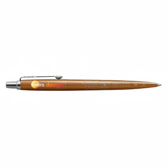 Penna a sfera con inchiostro blu in metallo - Parker Jotter SE Global Icons