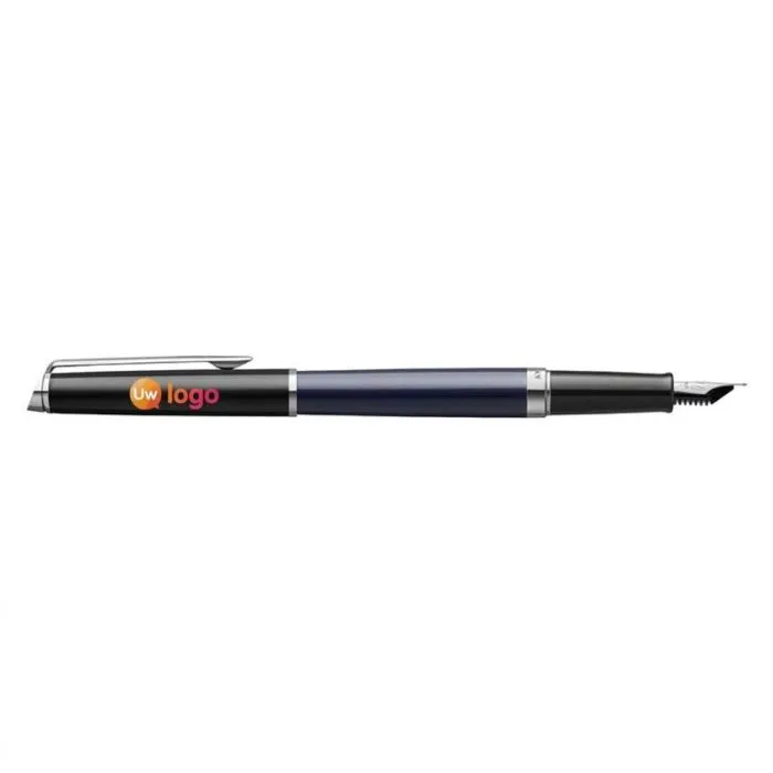 Gepersonaliseerde vulpen met palladiumafwerking en blauwe inkt - Waterman Hemisphere
