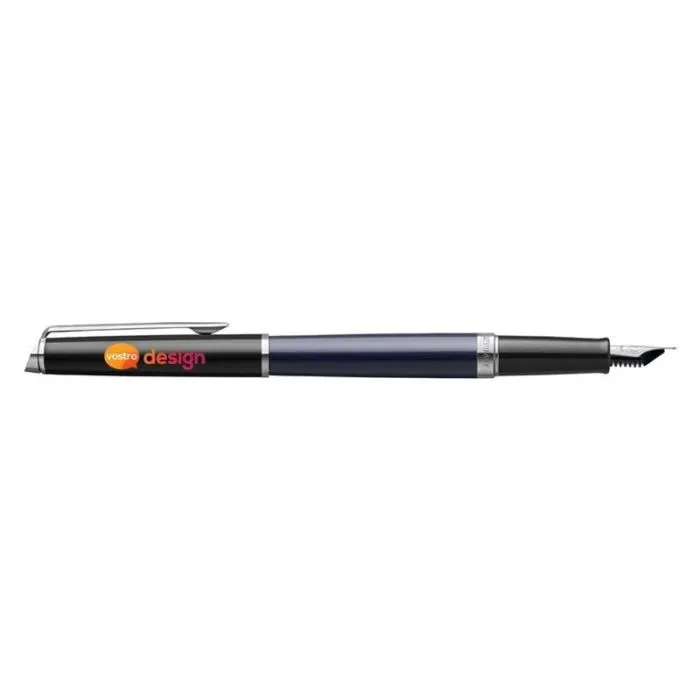 Penna stilografica personalizzata con finitura in palladio e inchiostro blu - Waterman Hemisphere