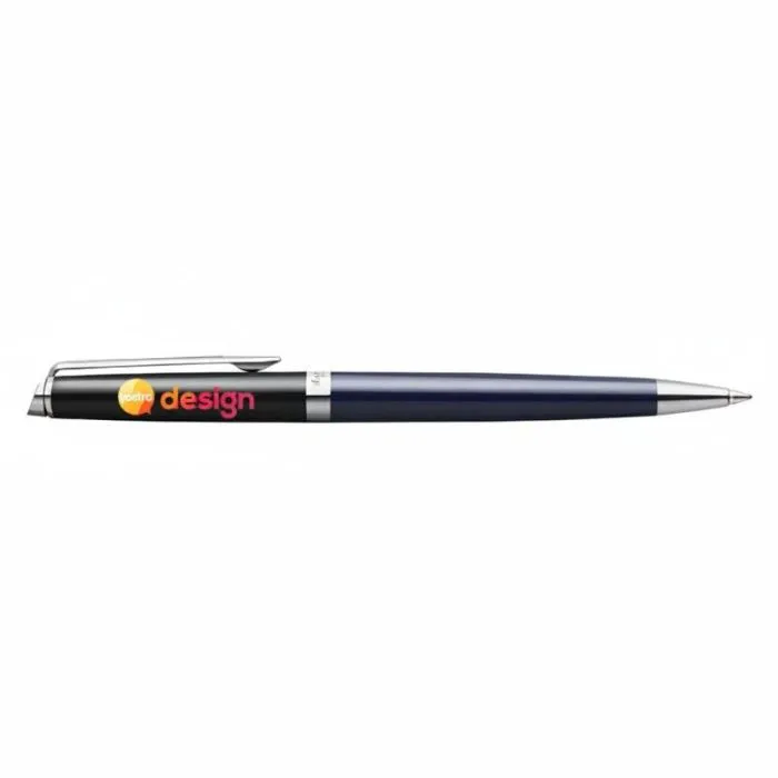 Penna roller personalizzata con inchiostro blu e finitura in palladio - Waterman Hemisphere