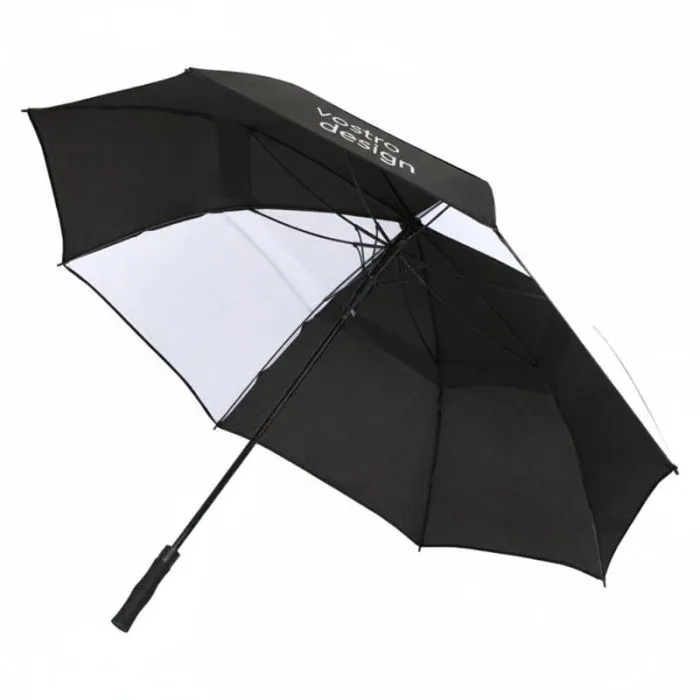 Ombrello da golf personalizzato in poliestere, 140 cm, resistente al vento