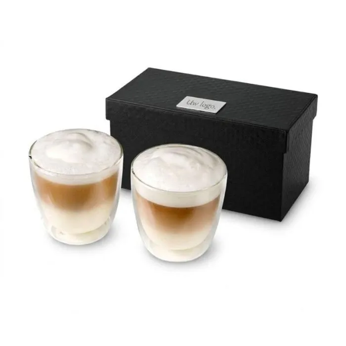 Set van 2 koffiekopjes in een gepersonaliseerde kist - Boda