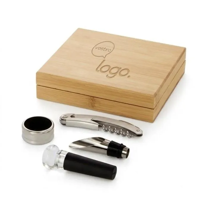 Set promozionale da 4 pezzi per il vino Syrat