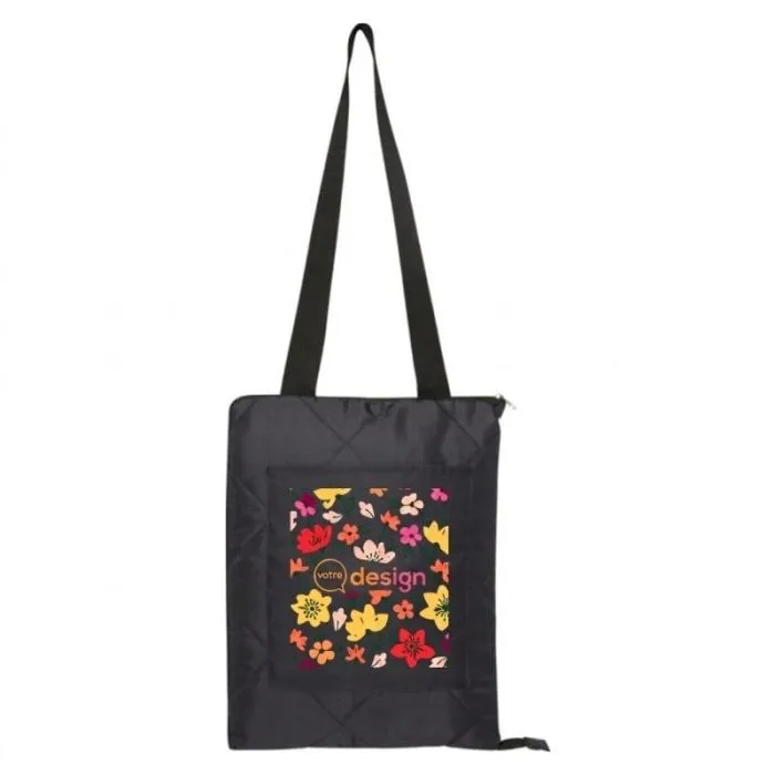 Tovaglia da picnic personalizzata e impermeabile, 123x144 cm, in poliestere riciclato - Clary