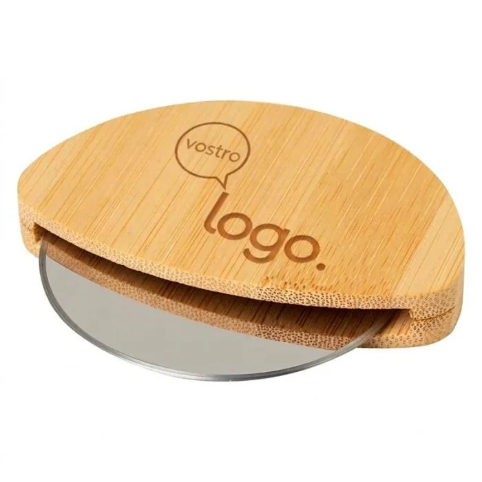 Tagliapizza personalizzato con manico in bambù e lama in acciaio inossidabile - Navajo