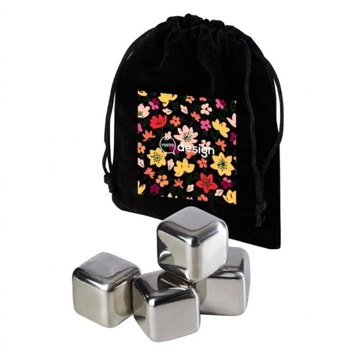 Set di cubetti di ghiaccio riutilizzabili personalizzati in acciaio inossidabile - Froz