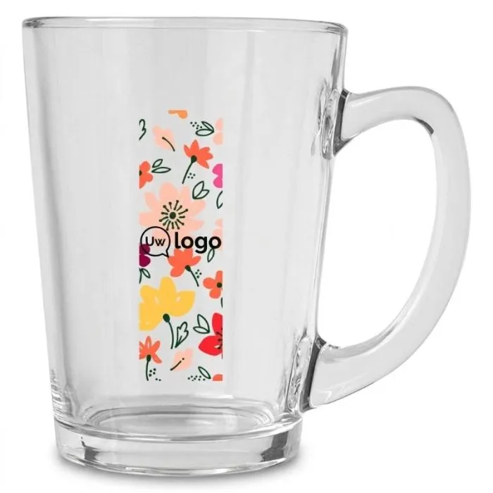 Set van 2 gepersonaliseerde glazen theeglazen - Zeni