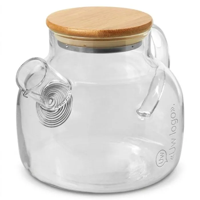 Gepersonaliseerde theepot van borosilicaatglas  1000 ml