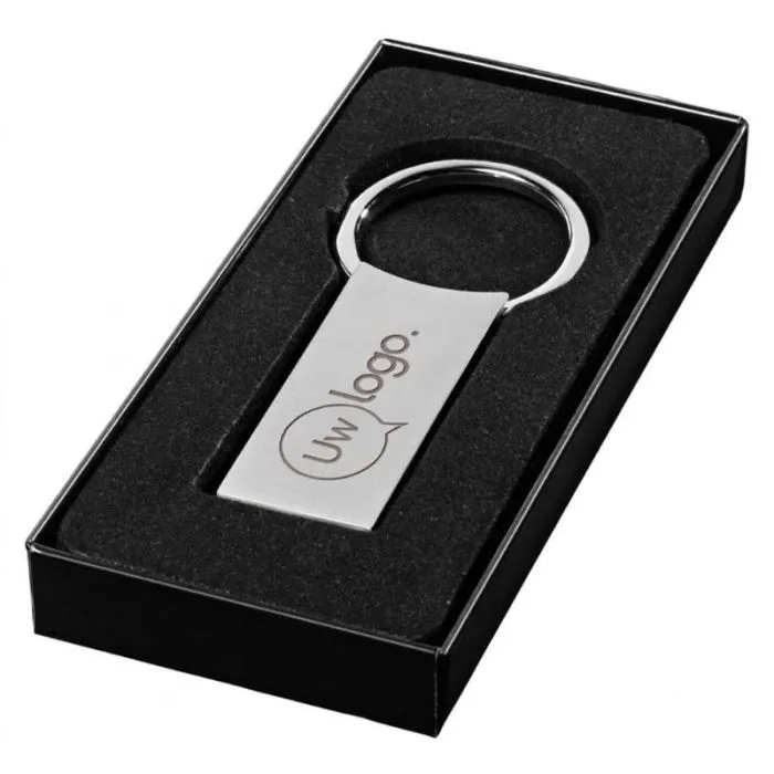 Rechthoekige, personaliseerbare sleutelhanger Omar