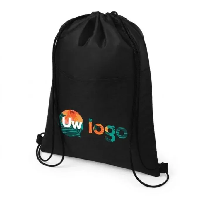 Personaliseerbare koeltas met trekkoord, inhoud 5 kg (12 blikjes)  - Oriole