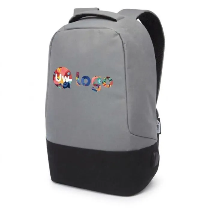 Anti-diefstal promotierugzak Cover van GRS-gecertificeerd RPET, 16 liter