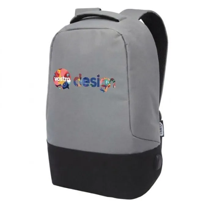 Zaino promozionale antifurto Cover in RPET certificato GRS da 16 litri