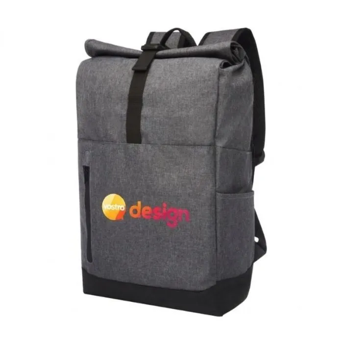 Zaino personalizzato Hoss con patta avvolgibile per laptop da 15,6" - 12 L