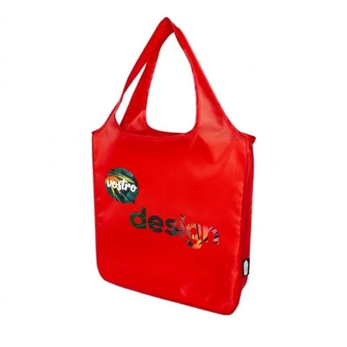 Borsa da shopping grande personalizzata in RPET certificato GRS da 14 litri - Ash