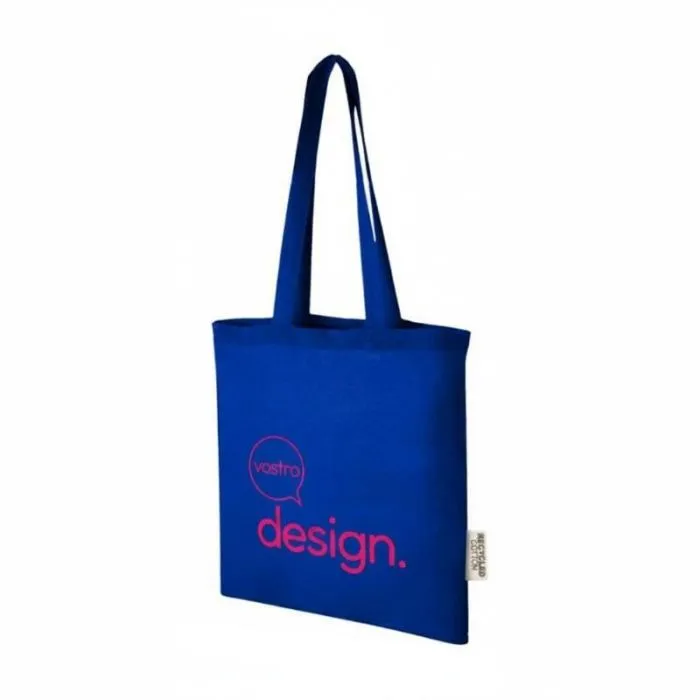 Borsa shopping Madras in cotone riciclato da 140 g/m² con capacità di 7 L, personalizzata