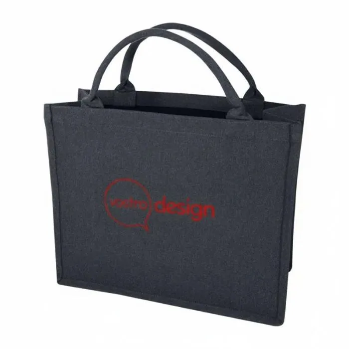 Borsa della spesa promozionale riciclata da 400 g/m² per libri - Pheebs