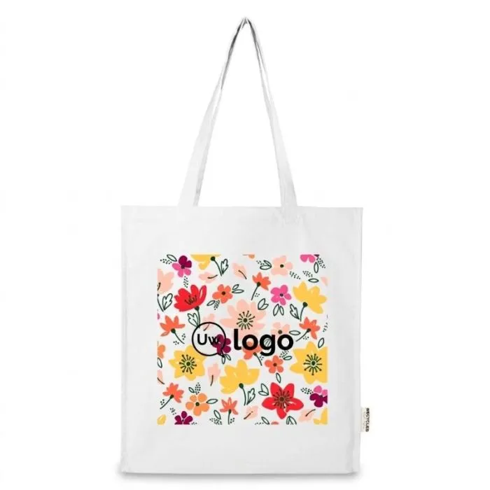 Gepersonaliseerde boodschappentas van 14 liter van gerecycled katoen, 270 g/m² - Florida