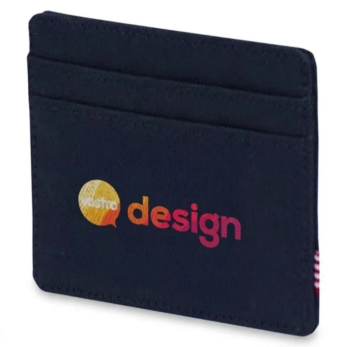 Portacarte personalizzato in tessuto riciclato 600D con protezione RFID