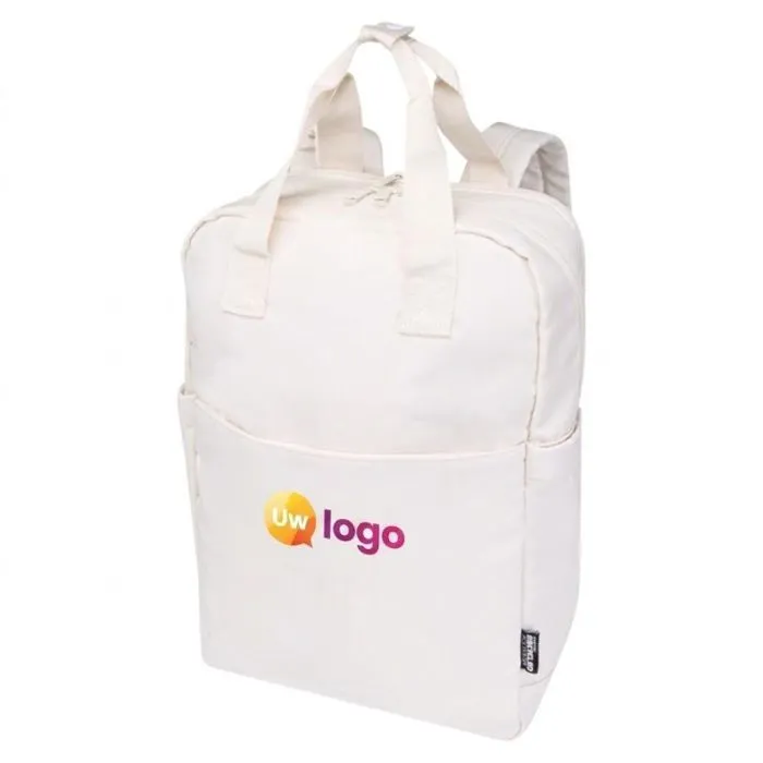 Gepersonaliseerde rugzak van gerecycled polyester, 14’’ voor laptop, 9 liter