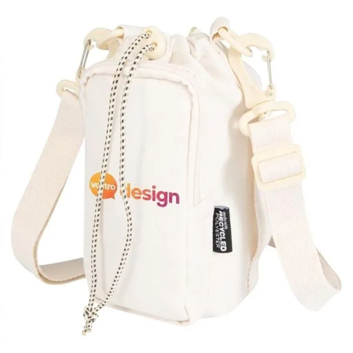 Borsa porta-bottiglia personalizzata in poliestere riciclato da 2 L