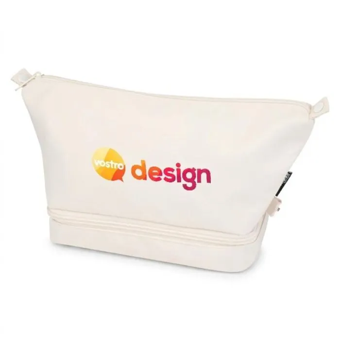 Borsa da toilette personalizzata Trip Aware™ da 6 L in poliestere riciclato
